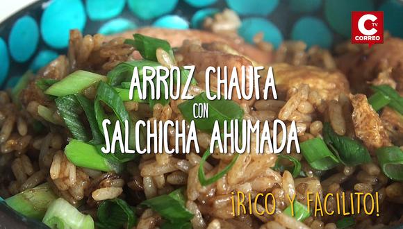 ​Rico y facilito: prepara este Arroz chaufa con salchicha ahumada (VIDEO)