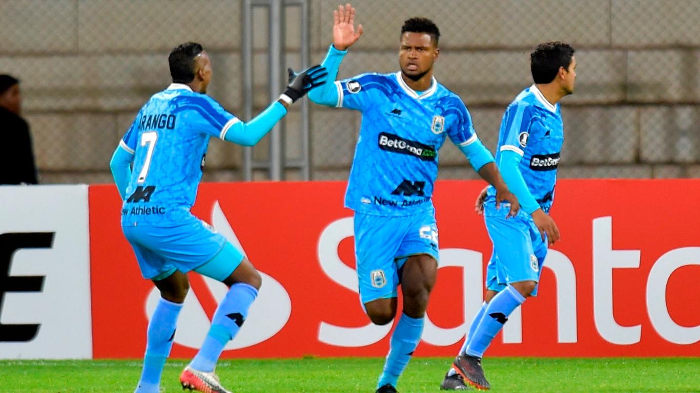 Gol de Aldair Rodríguez a Sao Paulo. (Foto: EFE)