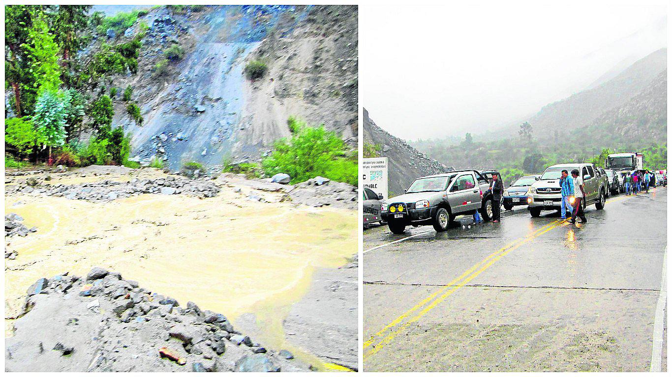 ​Carretera Los Libertadores obstaculizada por los constantes deslizamientos