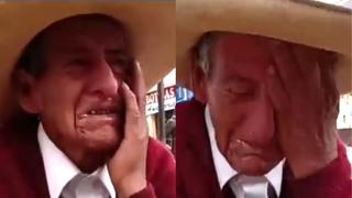 Anciano llora desesperado porque sus hijos quieren su herencia antes de que fallezca (VIDEO)