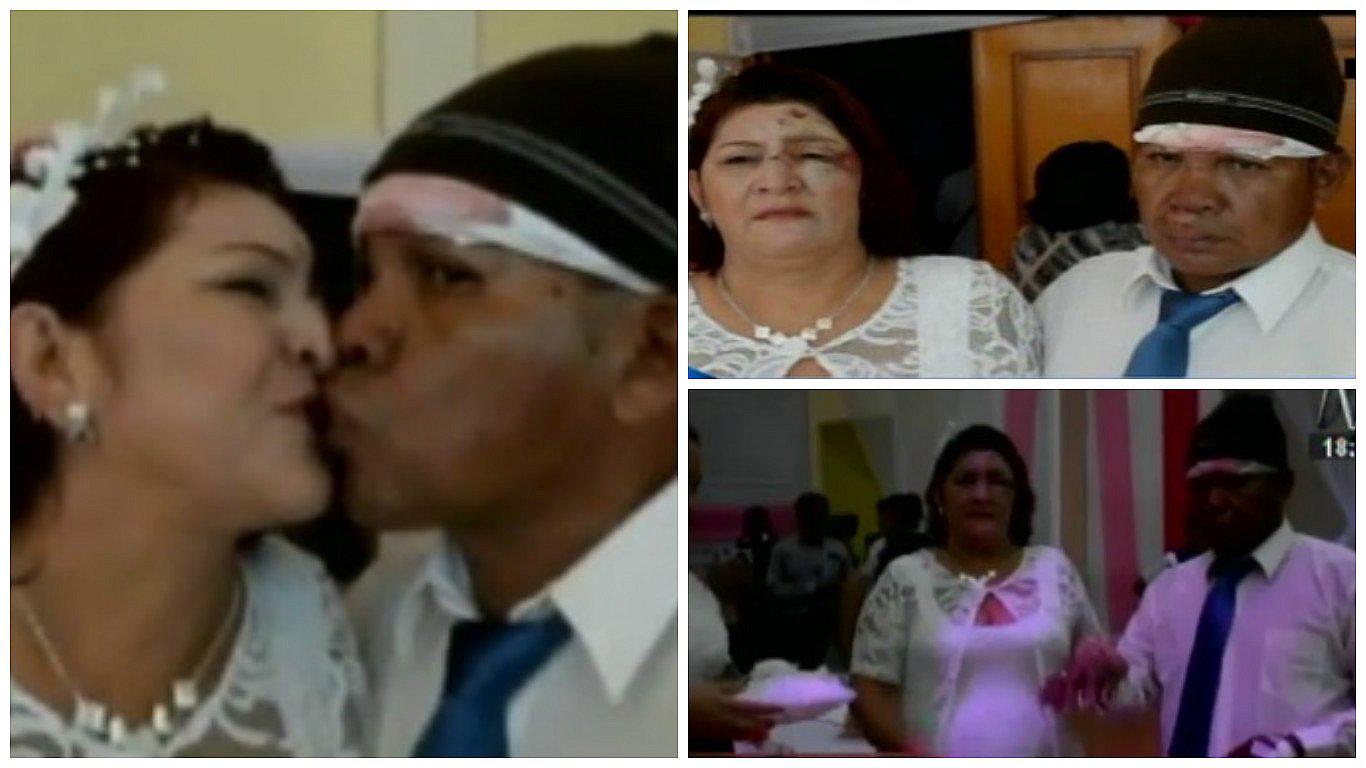 ​Pucallpa: novios son atropellados y con moretones llegaron a casarse (VIDEO)