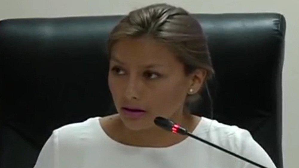 Arlette Contreras y padre de niña Jimena participaron en evento