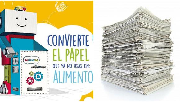 ​Programa de reciclaje de papel generará fondos para alimentación de niños peruanos