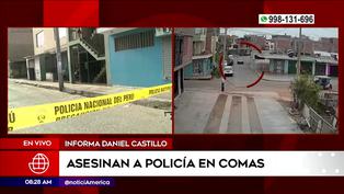 Crimen en Comas: Sicarios asesinan a policía a pocas cuadras de su casa (VIDEO)