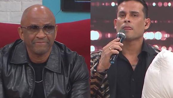 Christian Domínguez canta a capella y Sergio George reacciona: “Tu voz suena mucho mejor con música”. (Foto: captura de América Televisión).