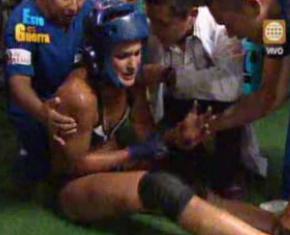 Esto Es Guerra: Kina Malpartida cuadra a médicos tras lesión (Video)