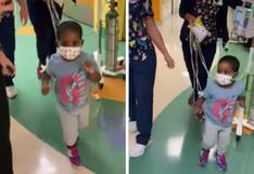 Niño de 3 años bailó camino al quirófano tras encontrar un donante de corazón (VIDEO)