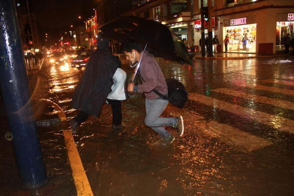 Lluvia de más de 7 horas azotó la ciudad de Huancayo (FOTOS)