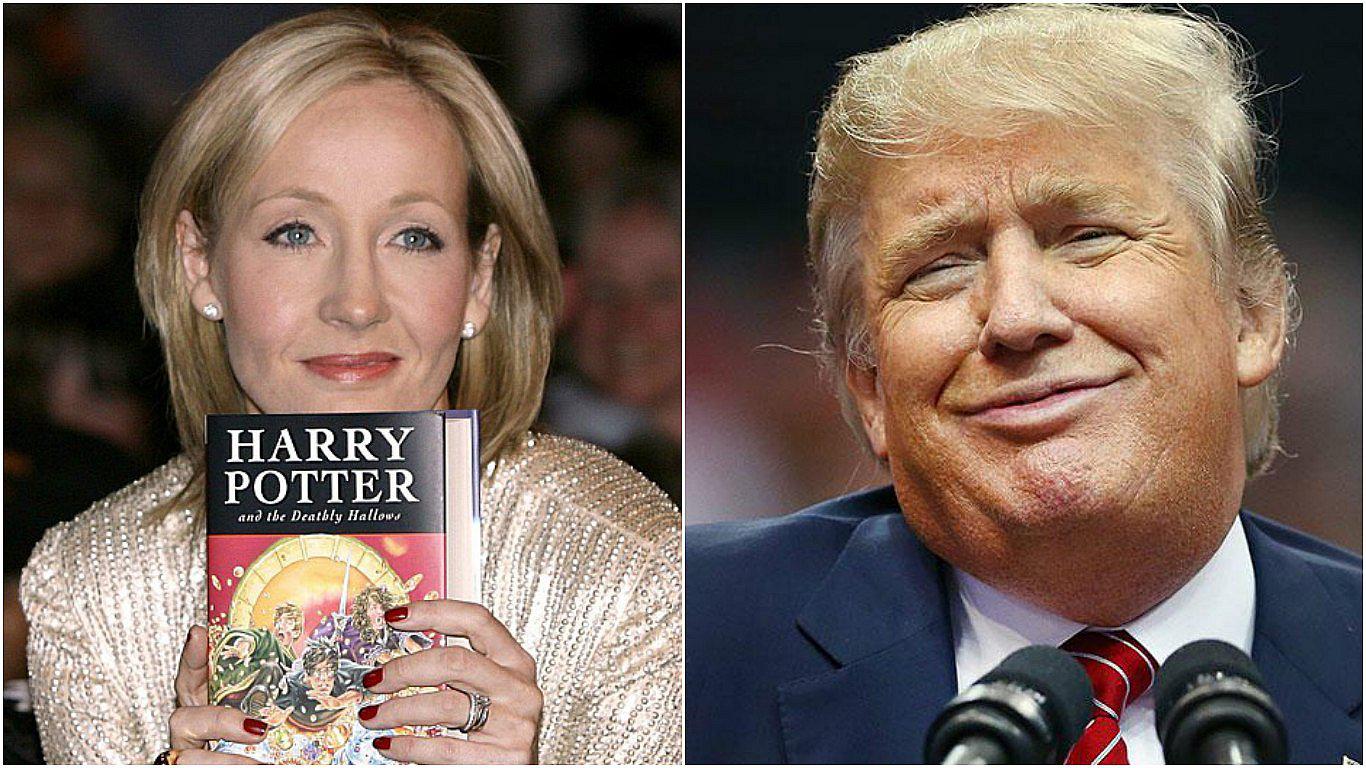 La escritora de la saga 'Harry Potter' llama fanfarrón a Trump [FOTOS]