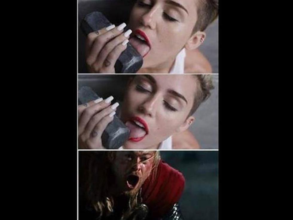 Miley Cyrus y sus 'memes' tras desnudo en video musical (FOTOS)