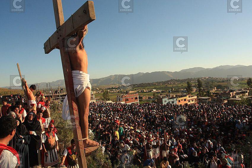 En Paucarpata alistan escenificación de la Pasión y Muerte de Jesús 