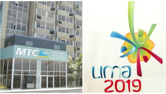 ​MTC se encargará de organizar los Juegos Panamericanos Lima 2019
