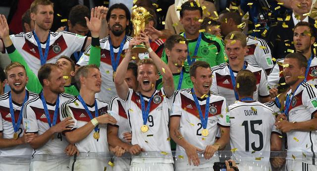 El presente de los campeones alemanes del Mundial Brasil 2014. (Foto: AFP)