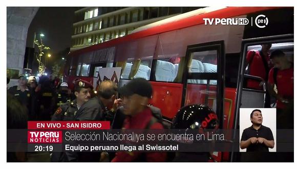 EN VIVO: Selección peruana llegó a la concentración en el Swissotel (VIDEO)