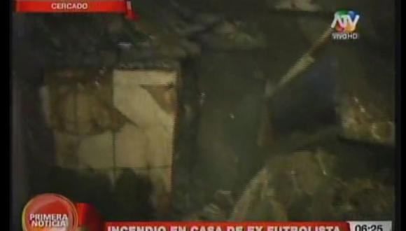 Se incendia casa de ex futbolista Rafael Goyeneche