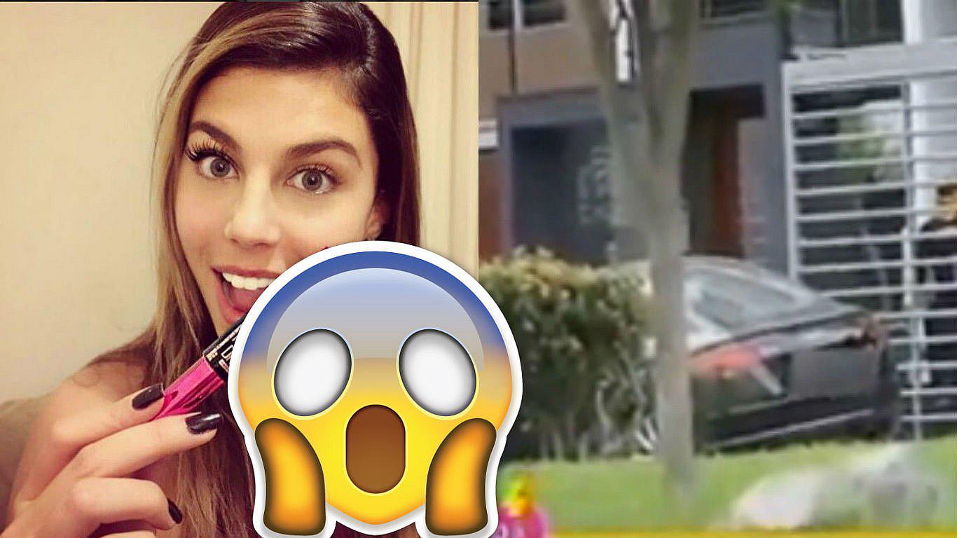 ¿Aún? Alondra García Miró usa carro de Paolo Guerrero