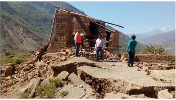 La Libertad: 25 viviendas afectadas por falla geográfica en Otuzco