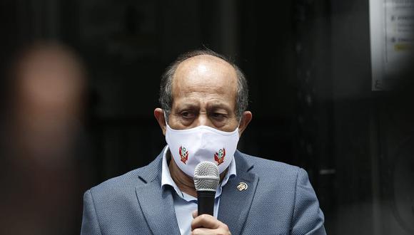 Héctor Valer, tercer jefe del Gabinete Ministerial del gobierno de Pedro Castillo, también es investigado por la fiscalía y registra deudas en la Sunat. (Foto: GEC)