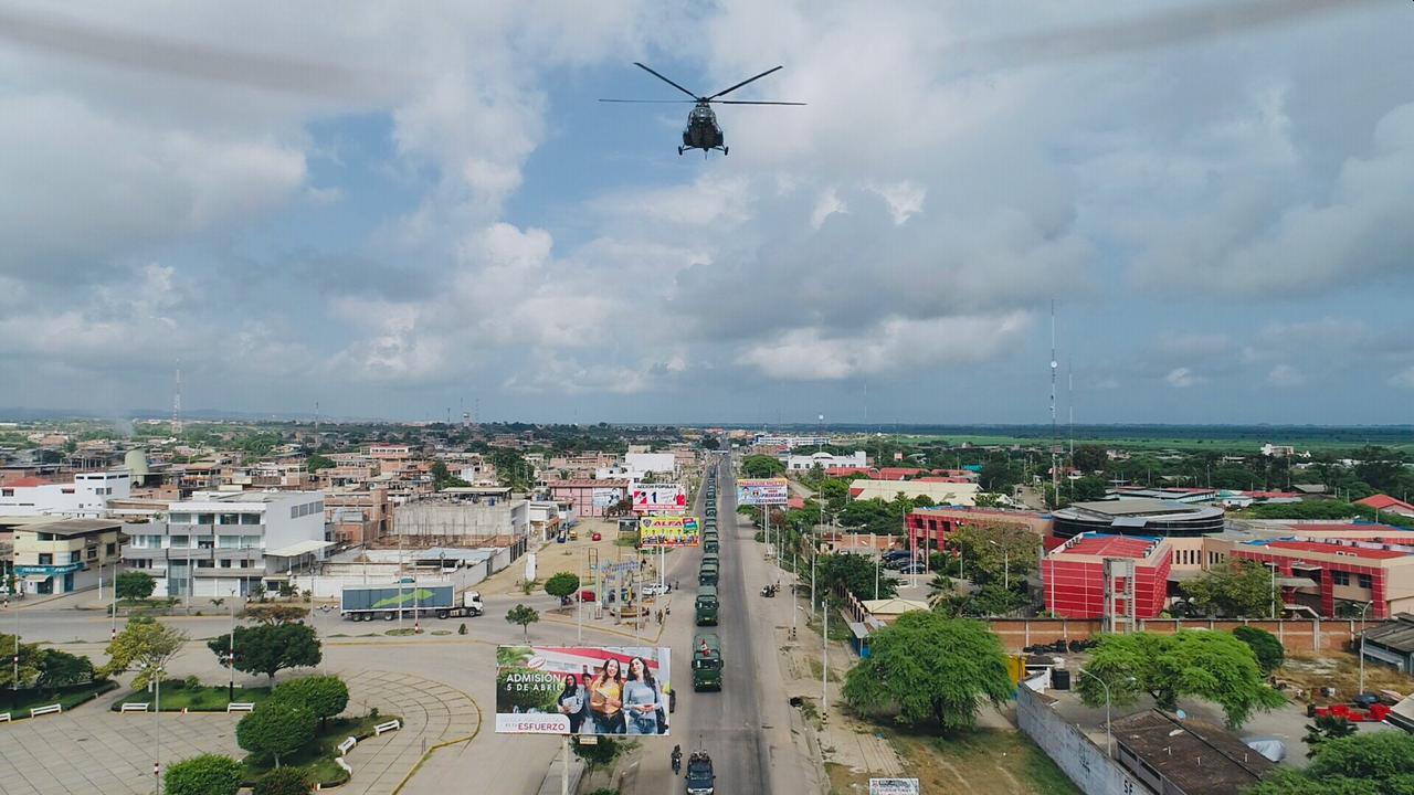 También se dotó de un helicóptero al agrupamiento de la frontera norte.  (Foto: Ministerio de Defensa)