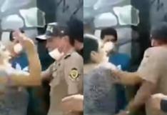 Huacho: mujer golpeó a policía durante operativo (VIDEO)
