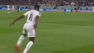 Festejó a lo CR7: gol de Bukari para el 2-3 en el Ghana vs. Portugal
