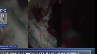 Ladrón se hace el dormido y felicita a policías tras ser capturado en La Victoria (VIDEO)