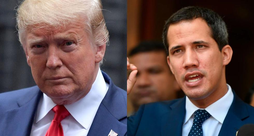 Donald Trump recibe hoy a Juan Guaidó en la Casa Blanca. Fotos: AFP