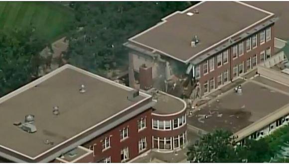EE.UU: explosión y derrumbe se registra en escuela de Minneapolis (VIDEO)
