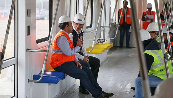 ​Línea 2 del Metro de Lima: Fernando Zavala inspeccionó primer tren automático sin conductor