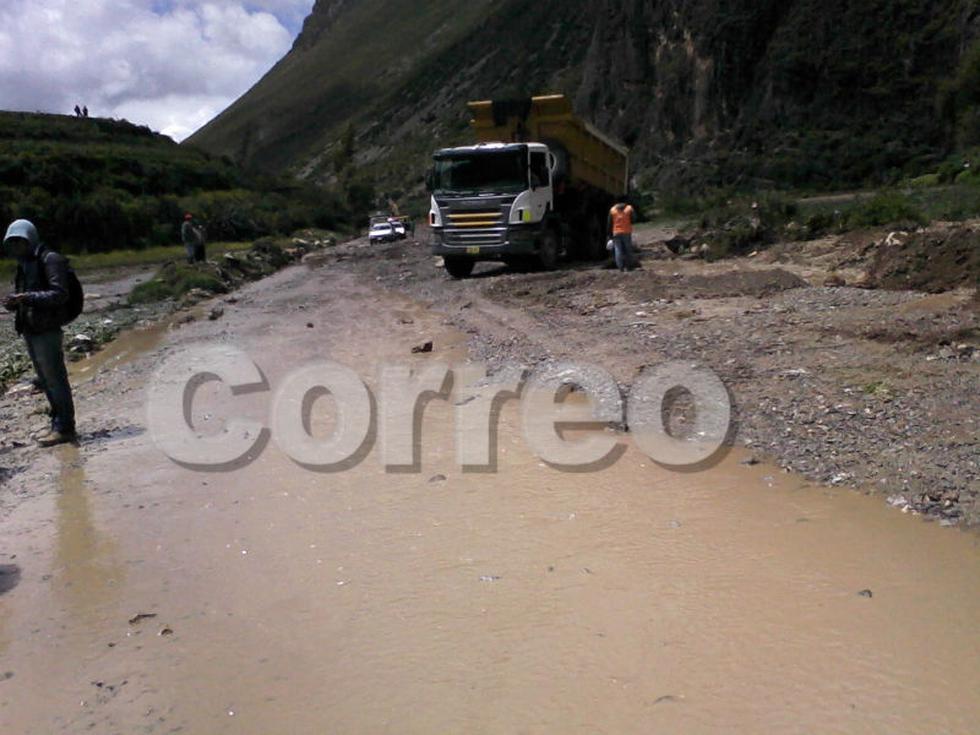 Distrito de Palcamayo queda incomunicado por desborde (Fotos)