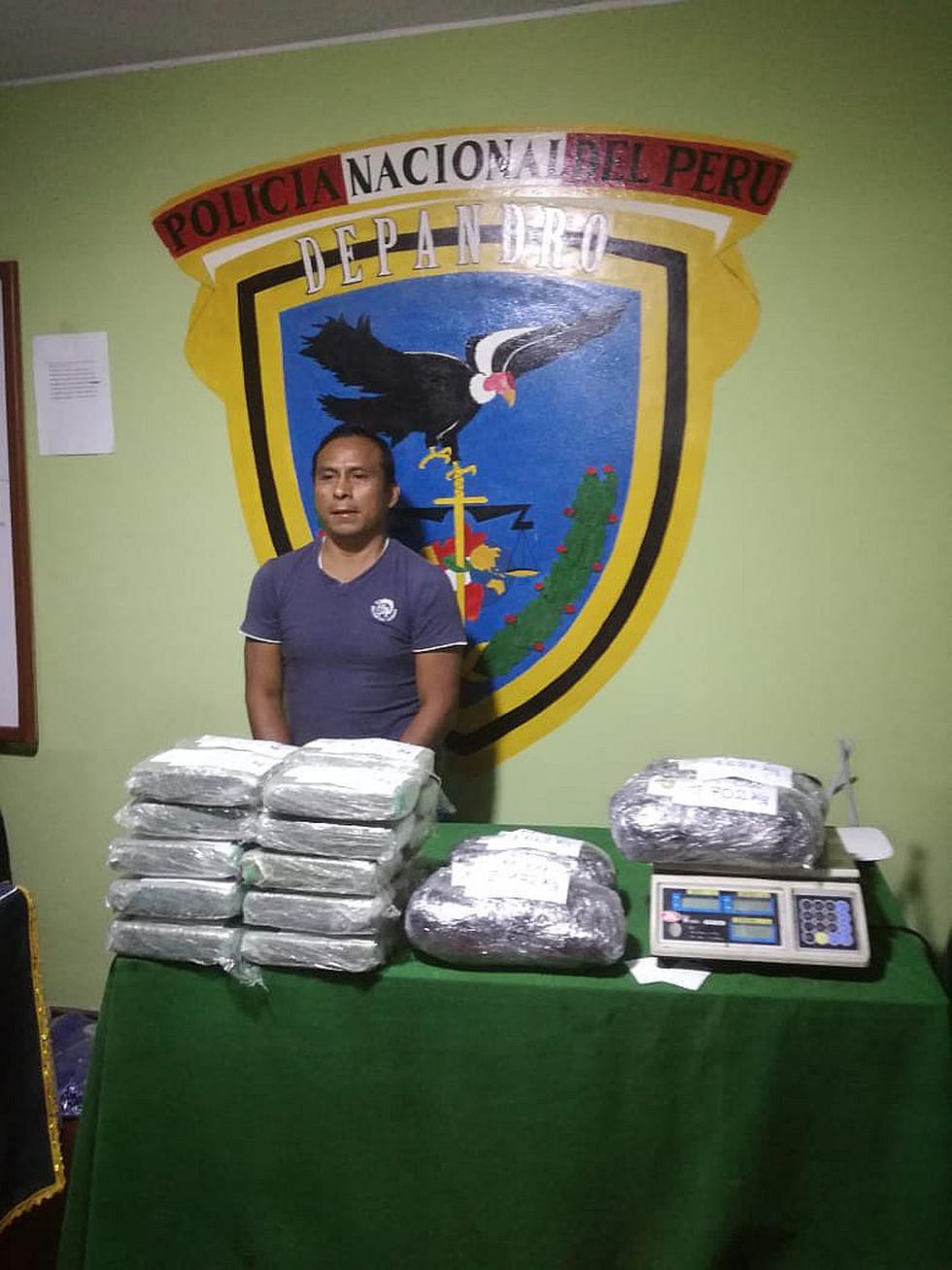 Allanan hostal e intervienen a huésped que vino de Lima y poseía 27 kilos de droga