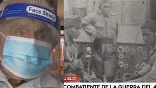 Excombatiente de la Guerra del 41, de 100 años, pide ser vacunado contra el COVID-19 en La Libertad