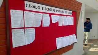 Trece candidatos quedaron finalmente habilitados para la alcaldía de Tacna