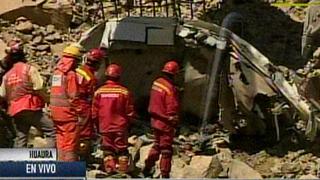 Churín: Termina labor de rescate de fallecidos en miniván