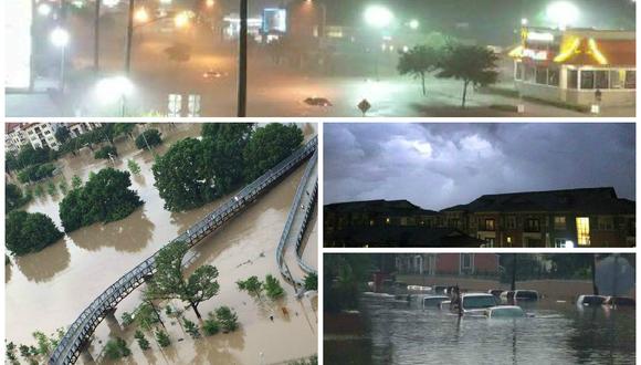 Desde WhatsApp: Peruano en Texas envía fotos de lluvias e inundaciones 