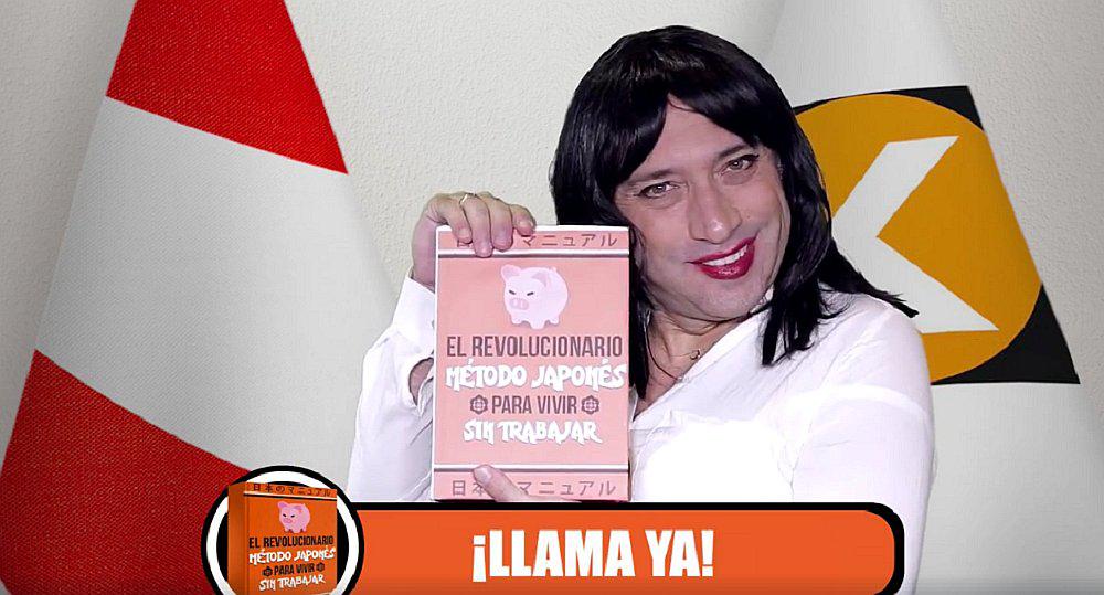 Carlos Galdós parodia a Keiko Fujimori con el “Método para vivir sin trabajar” (VIDEO)