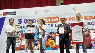 En Arequipa entregan 3 mil títulos de propiedad para familias que esperaron por 10 años