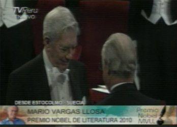 Vargas LLosa recibió el premio Nobel de literatura 2010