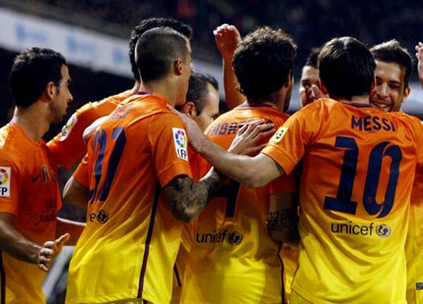Barcelona venció 5-4 al Deportivo La Coruña con triplete de Messi