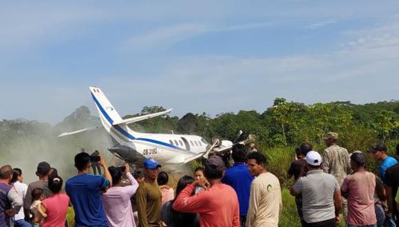 Reportan una persona fallecida tras despiste de avioneta que dejó varios heridos en San Antonio de El Estrecho, en Loreto. (Foto: Andina)