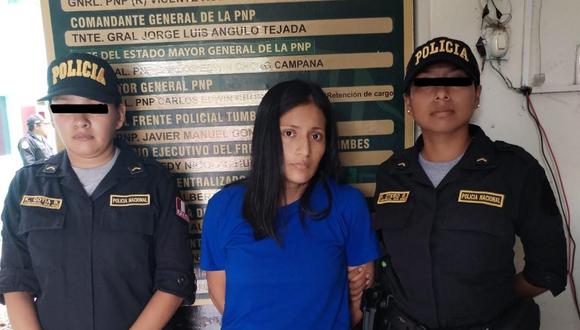 Según la Policía Nacional, Sadith Chinguel fue intervenida en su centro de labores en la Municipalidad Distrital de Aguas Verdes