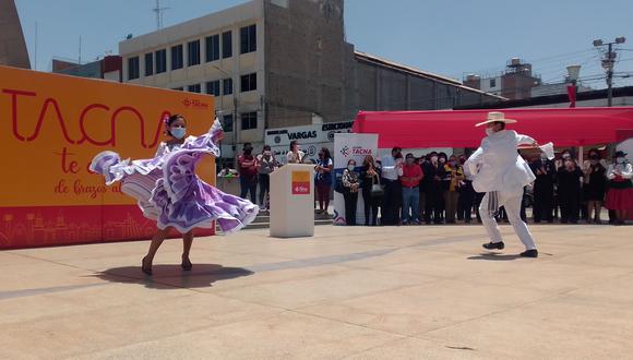 Con muestra de la riqueza cultural se lanzó la Campaña Tacna te espera con los brazos abiertos. (Foto: Adrian Apaza)