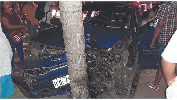 Accidentes en el sector de La Campiña dejan cinco heridos 