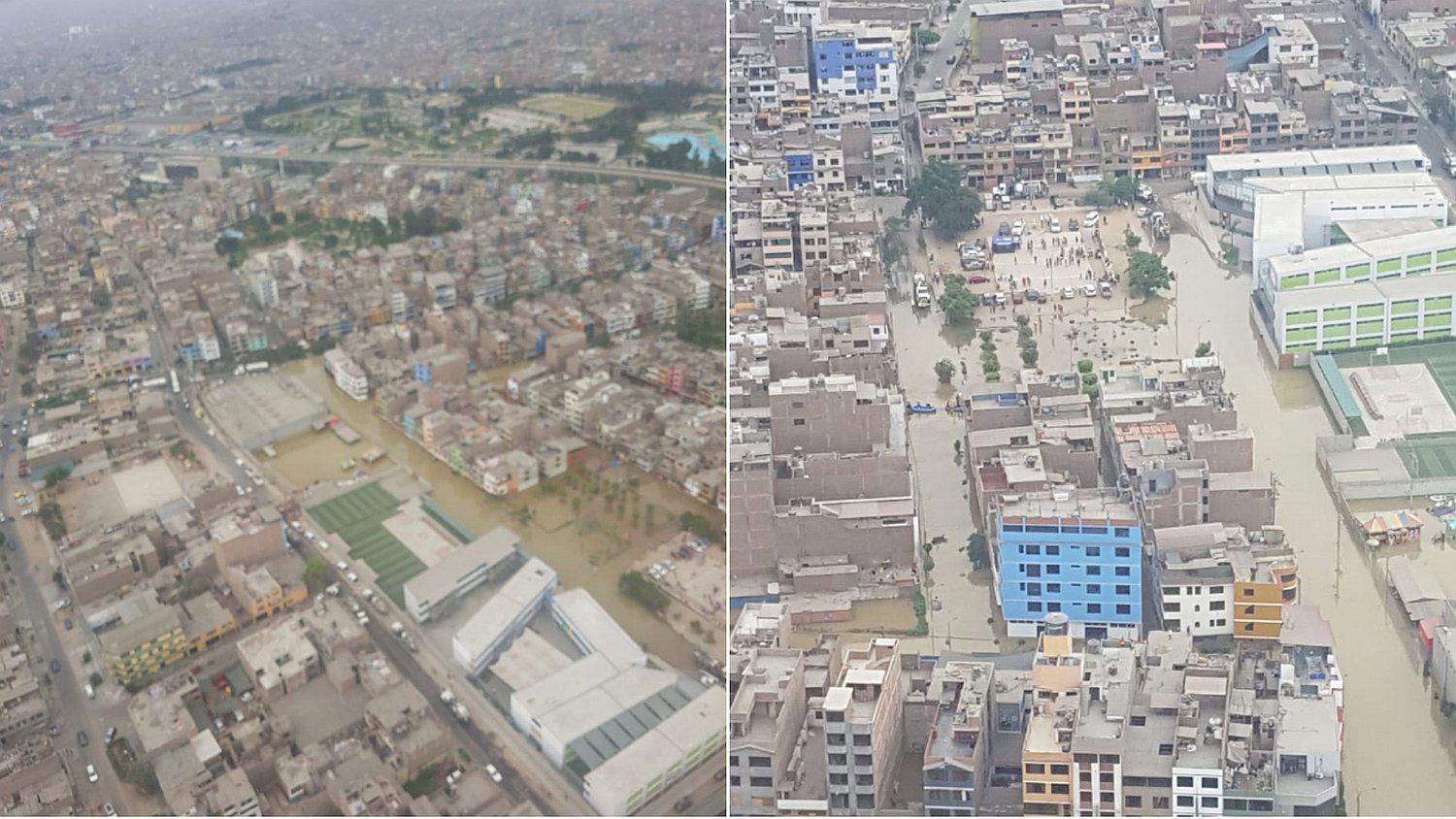 San Juan de Lurigancho: Así luce la zona afectada por el aniego de rotura de tubería (FOTOS)