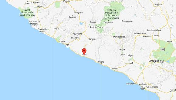 ​Arequipa: sismo de magnitud 4.3 se registró en Atico