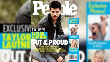 'Portada de People' afirma que Taylor Lautner es gay