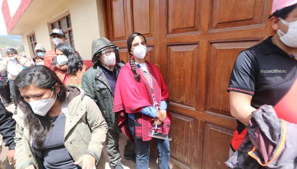 Cusco: Horas antes, la aspirante presidencial realizó su desayuno electoral junto a su esposo Jorge Millones y su familia. (Foto: Juan Carlos Sequieros)