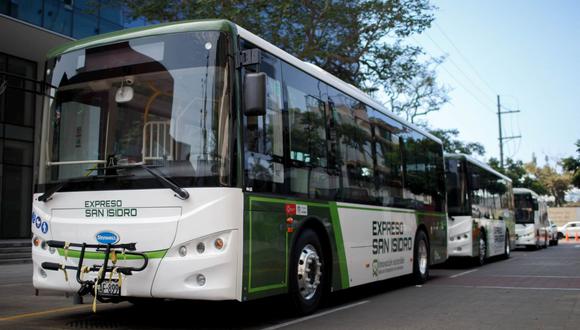 Los buses eléctricos no emiten gases contaminantes, por lo que permiten reducir el impacto ambiental. (Foto: Municipalidad de San Isidro)