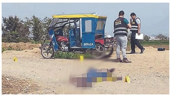 Mototaxista es asesinado de dos balazos en Huanchaco