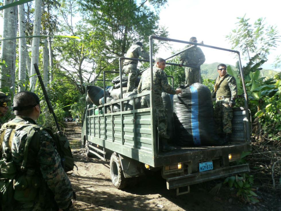 Decomisan 46 sacos con hoja de coca en operativo